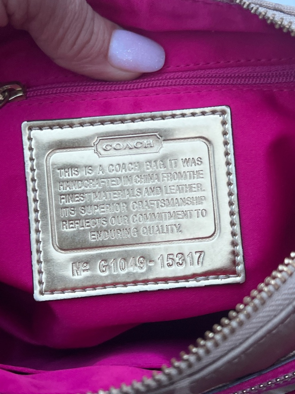 Coach Poppy Signature Hobo Bag - Picture 7 of 14